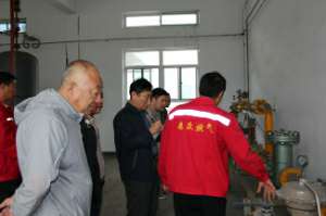 拜泉县相关领导考察重庆钱飞互联网广告公司有限公司燃气